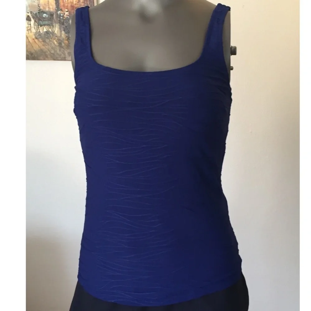 NWT - Gottex Blue Tankin - Sz 6